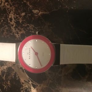 Skagen Ladies Brights White Pink Watch
